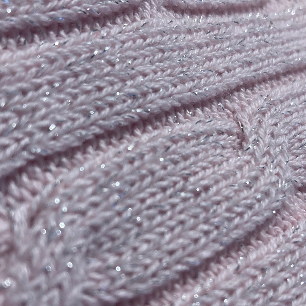 St. John's Bay Pink Cable Knit Sweater - Picture 6 of 7